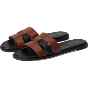 Cole Haan womens Flynn Slotted Slide(Ch Dk Cuoio/Black Ltr)