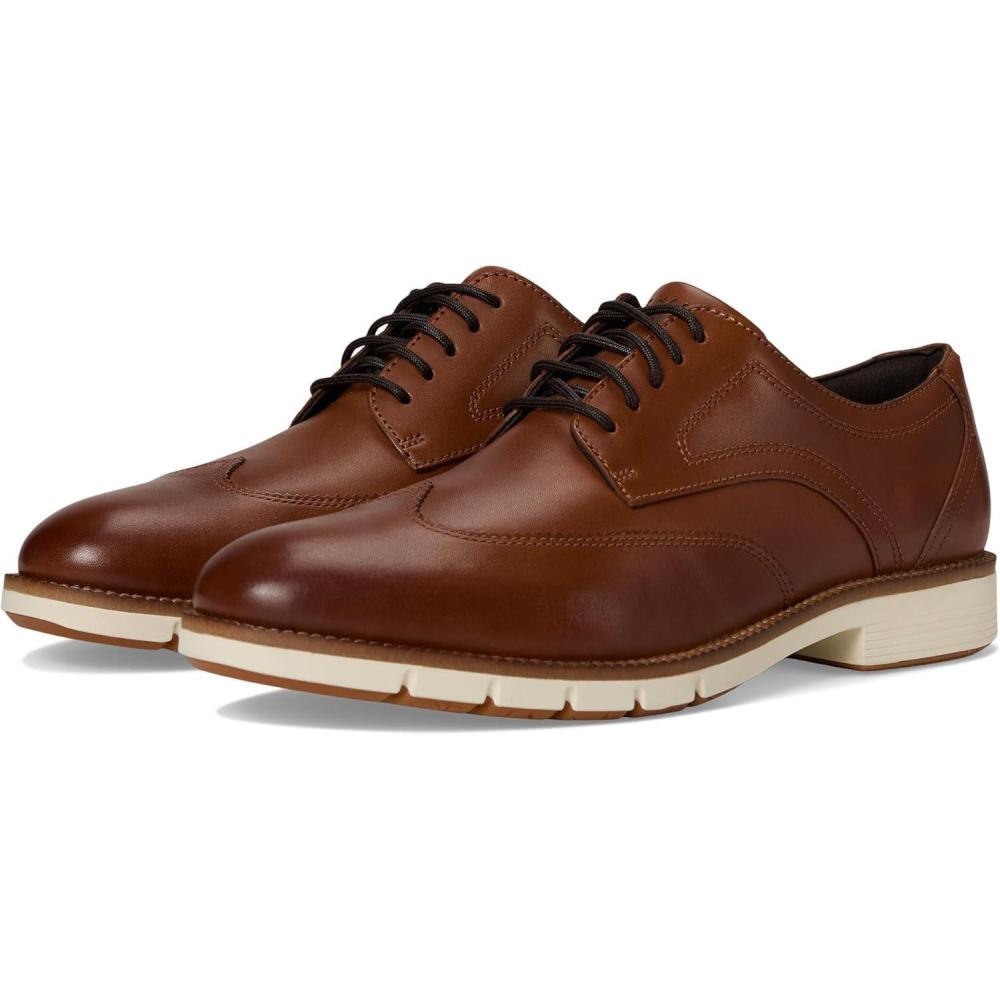 imageCole Haan Mens Flex Grand360 WingtipBritish TanIvory