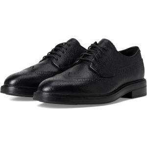Cole Haan Mens Judson Grand Wingtip(Black Scotgrain/Black)