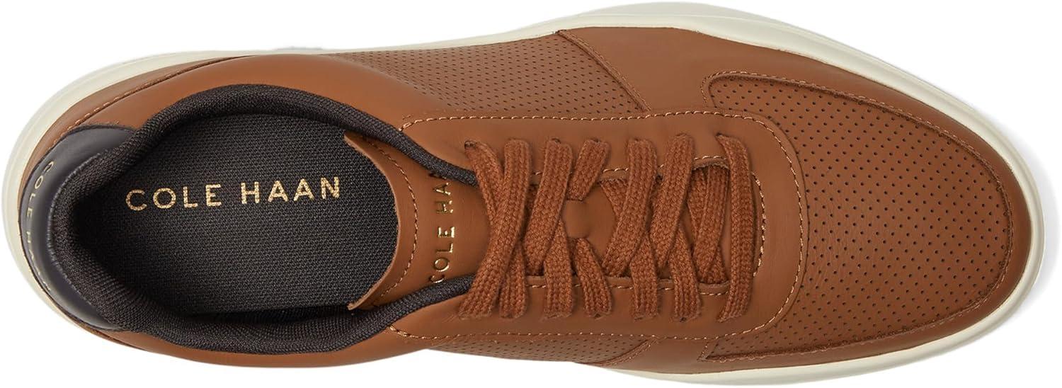 imageCole Haan Mens Grand Crosscourt Modern Perforated SneakersBritish Tan Leather