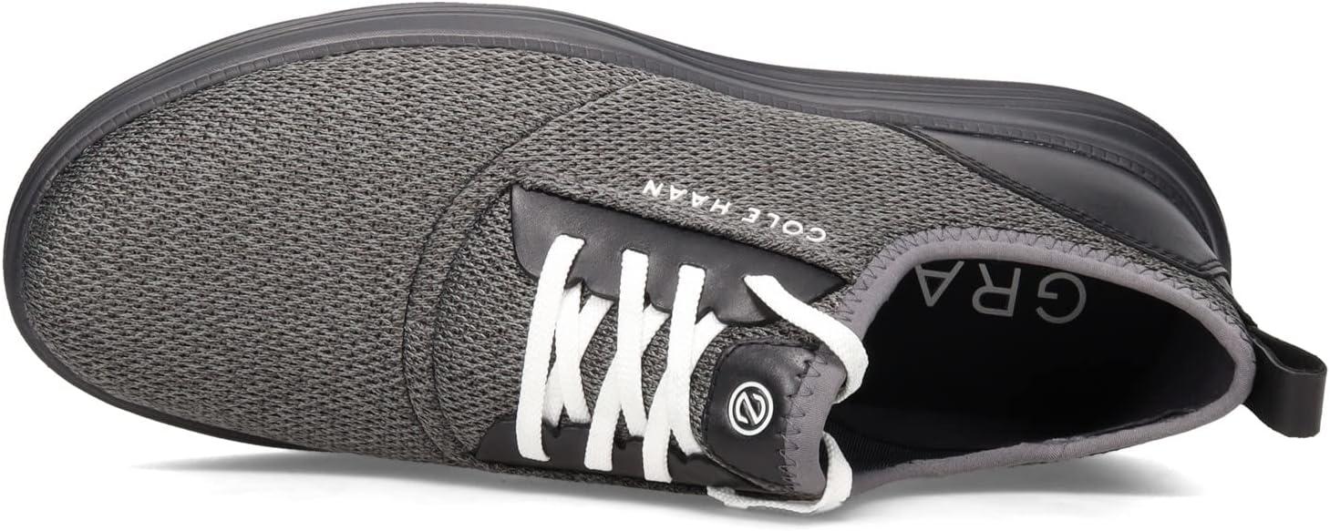 imageCole Haan Mens Grandsport Journey Knit SneakersBlackOptic White
