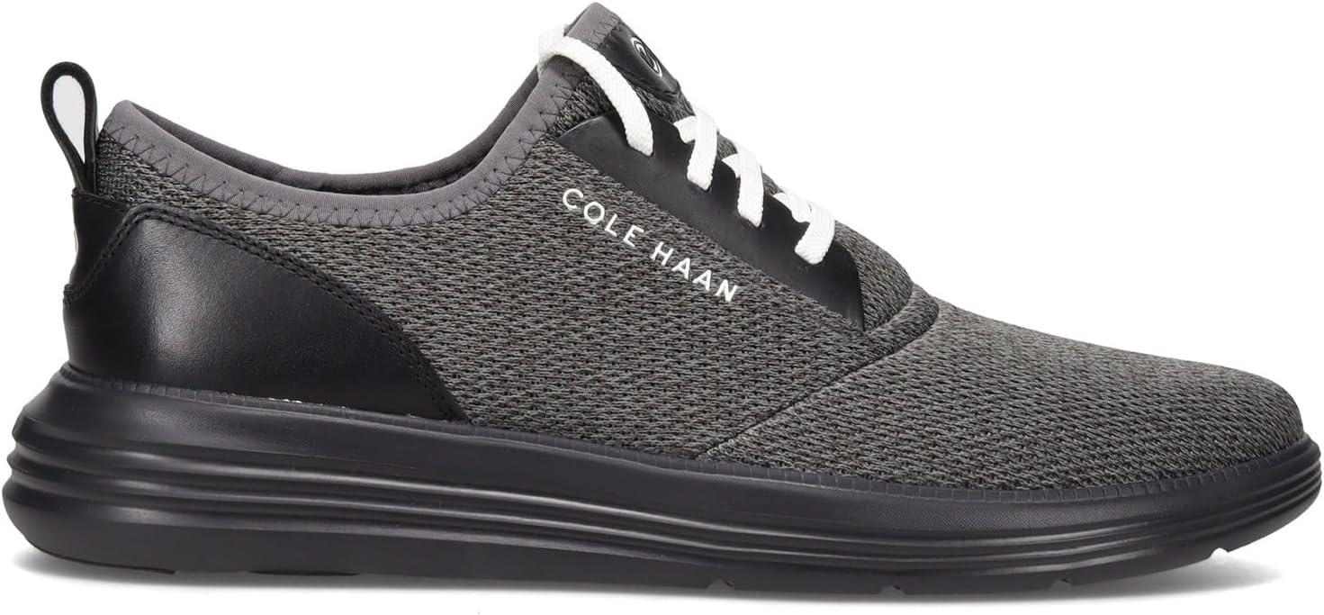 imageCole Haan Mens Grandsport Journey Knit SneakersBlackOptic White