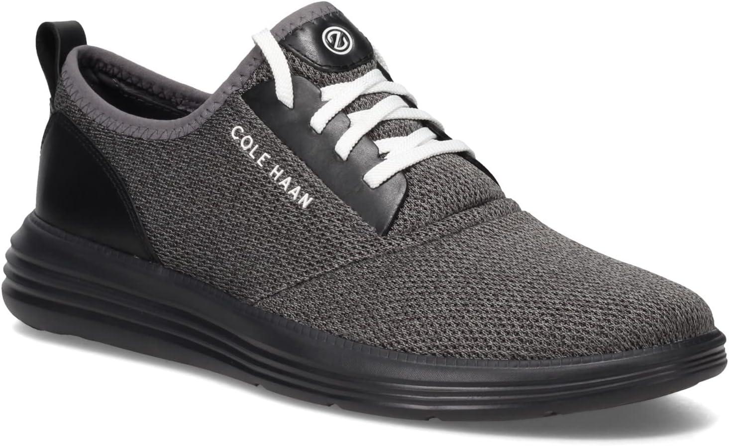 imageCole Haan Mens Grandsport Journey Knit SneakersBlackOptic White