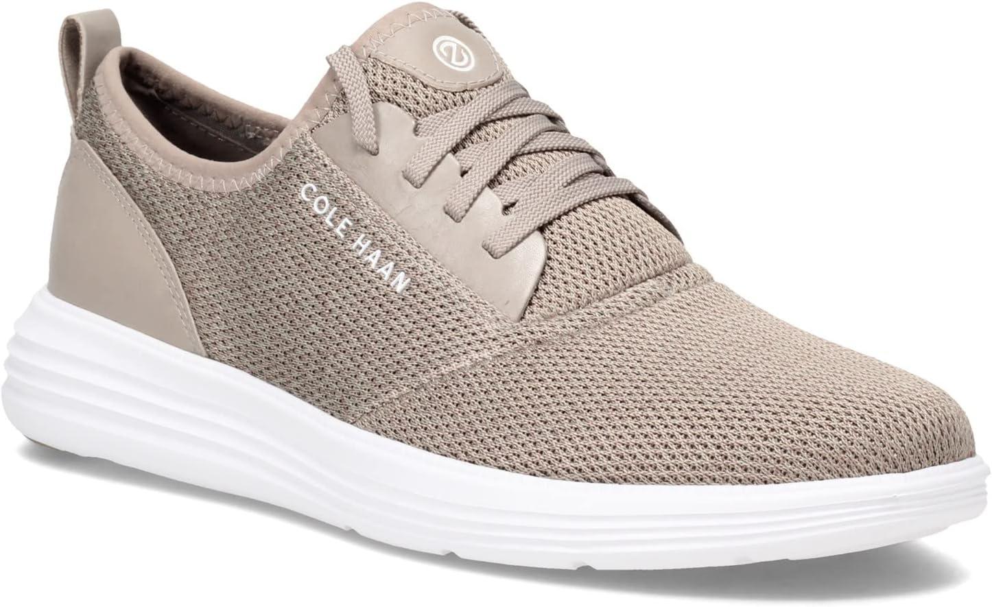 imageCole Haan Mens Grandsport Journey Knit SneakersRock RidgeWhite