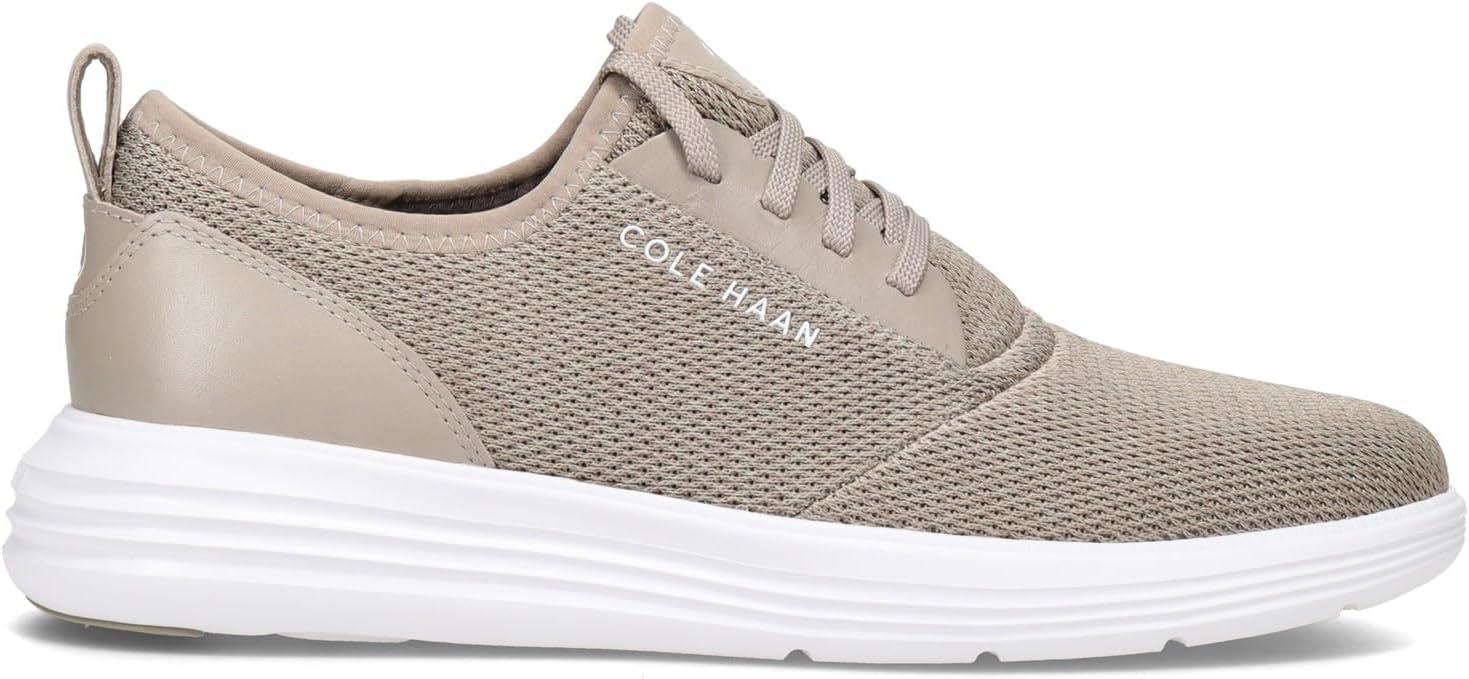 imageCole Haan Mens Grandsport Journey Knit SneakersRock RidgeWhite