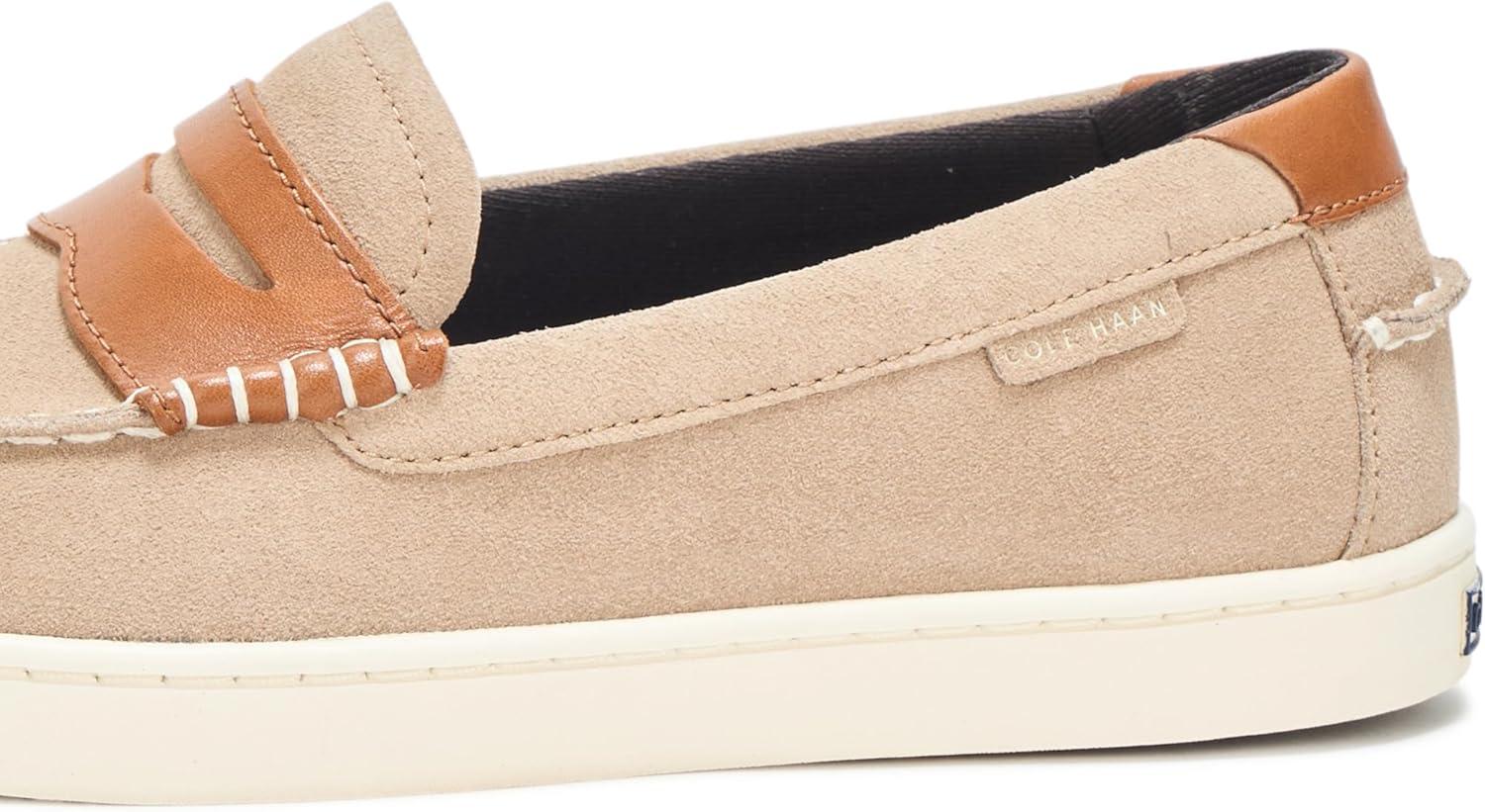 imageCole Haan Mens Nantucket LoafersBirch Beige SuedeNew Caramel