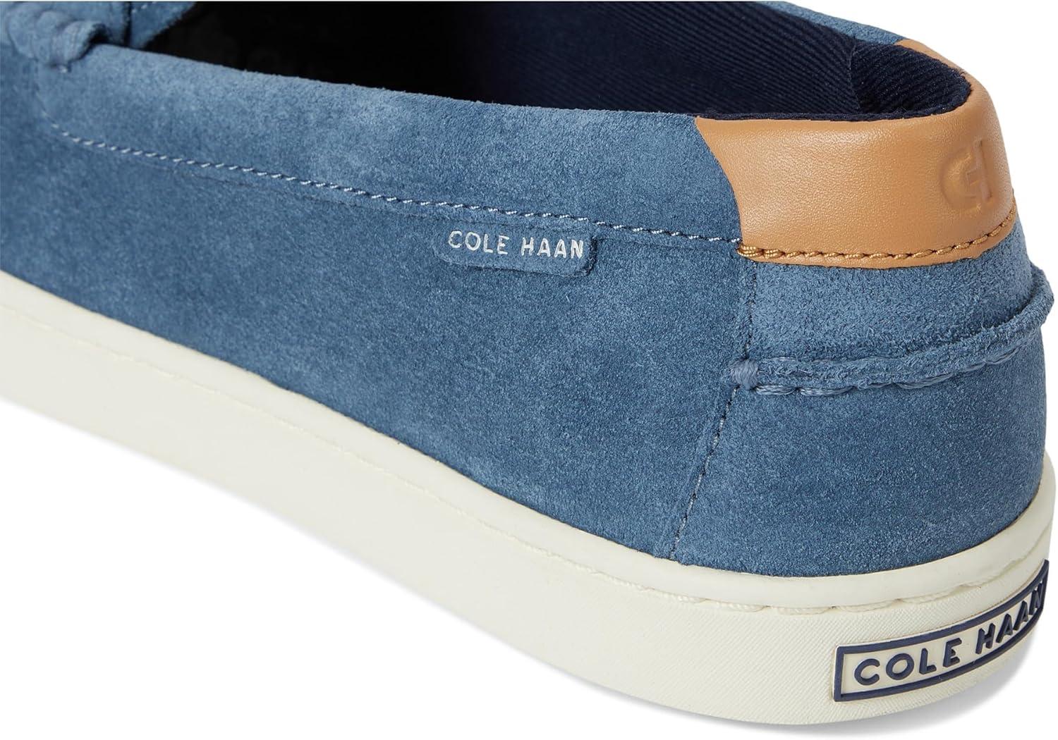 imageCole Haan Mens Nantucket LoafersChina Blue SuedeBiscuitIvory