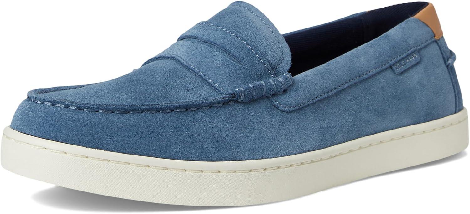 imageCole Haan Mens Nantucket LoafersChina Blue SuedeBiscuitIvory