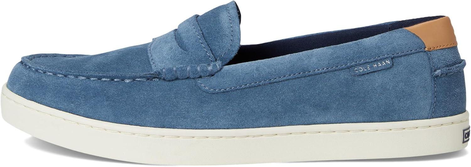 imageCole Haan Mens Nantucket LoafersChina Blue SuedeBiscuitIvory