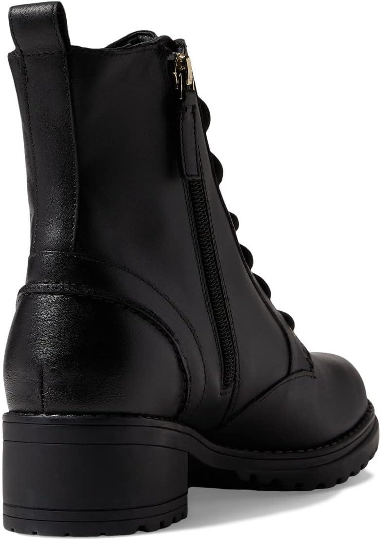 imageCole Haan womens Camea Water Proof Combat BootCombat BootBlack Leather Waterproof
