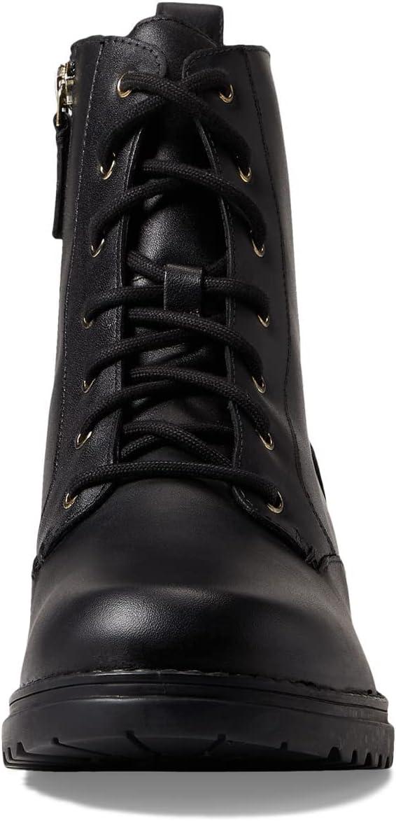 imageCole Haan womens Camea Water Proof Combat BootCombat BootBlack Leather Waterproof