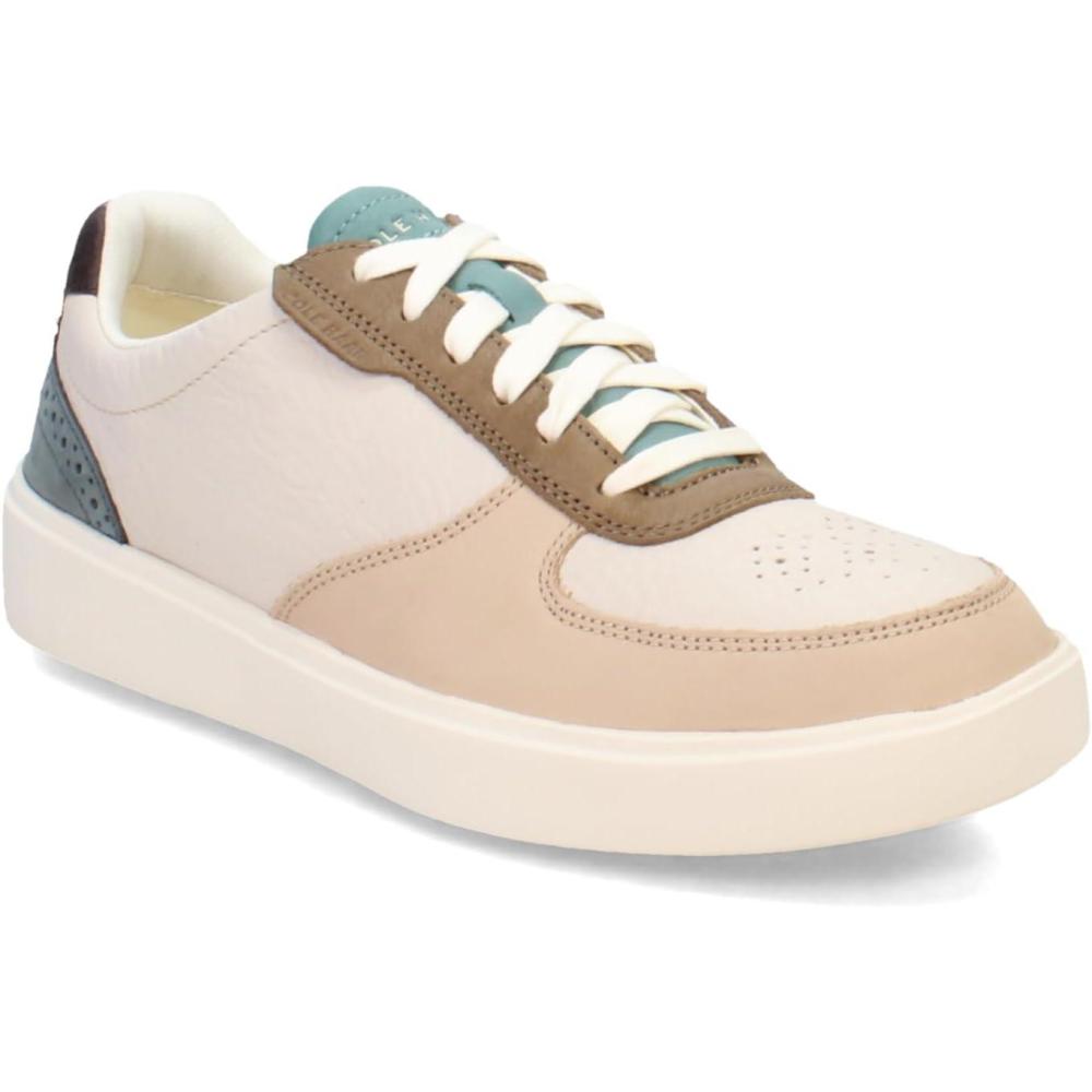 imageCole Haan Mens Grand Crosscourt Transition SneakerWhite SandSesameIvory