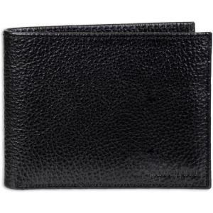 Cole Haan Men’s Leather Everyday Bifold RFID Wallet(Black Pebble)