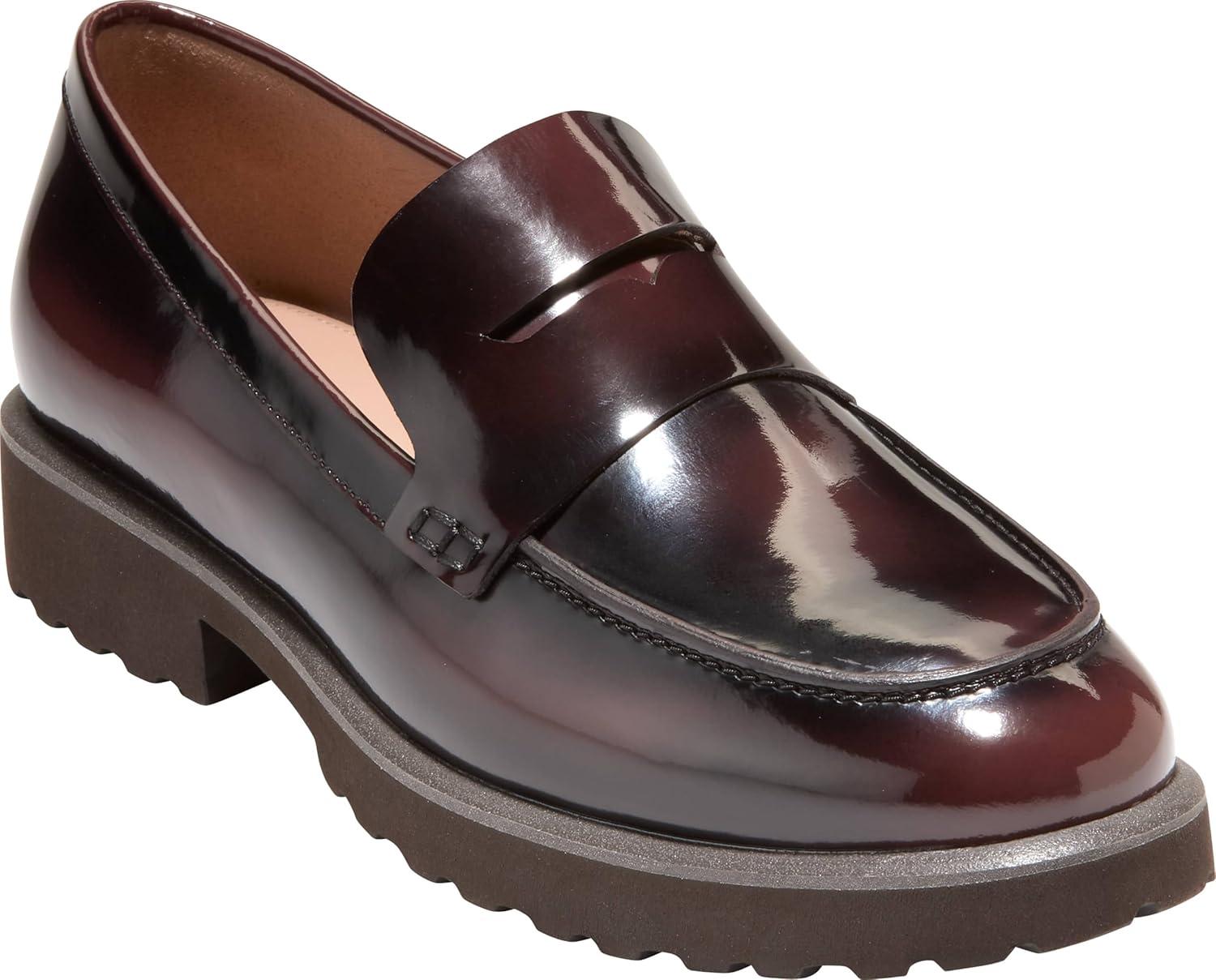 imageCole Haan Womens Geneva LoafersBurgundy Brush Off Ltr