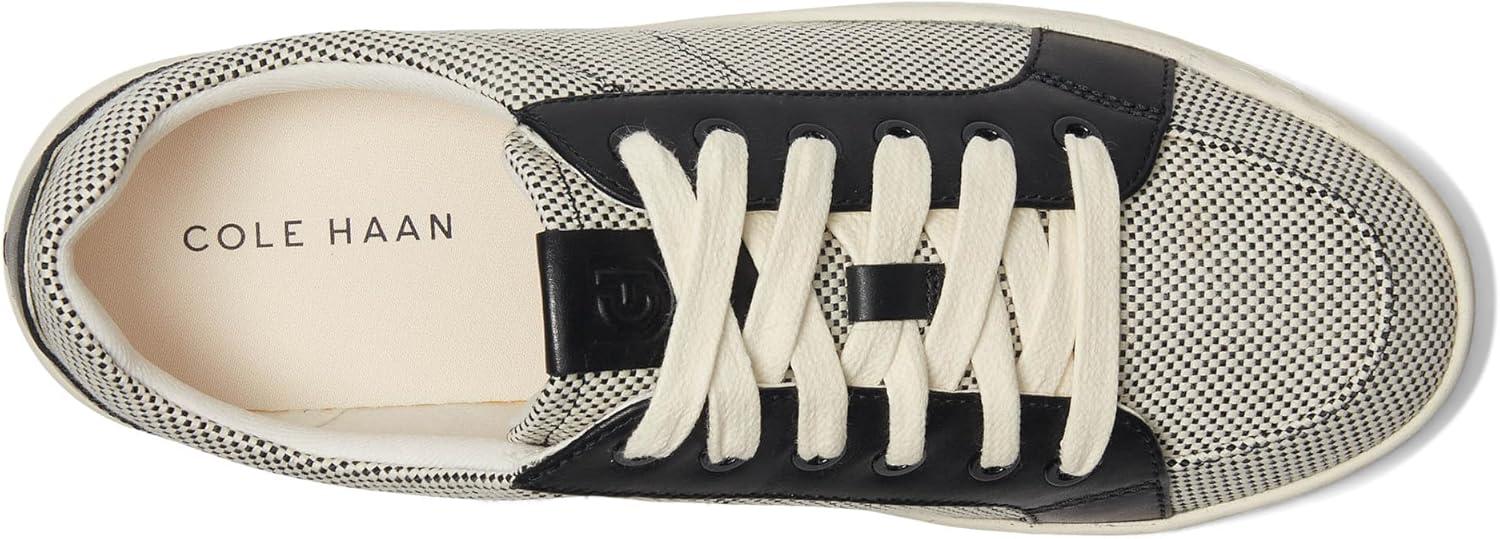 imageCole Haan Womens Grandpro Max PlatformIvory CanvasBlack Leather