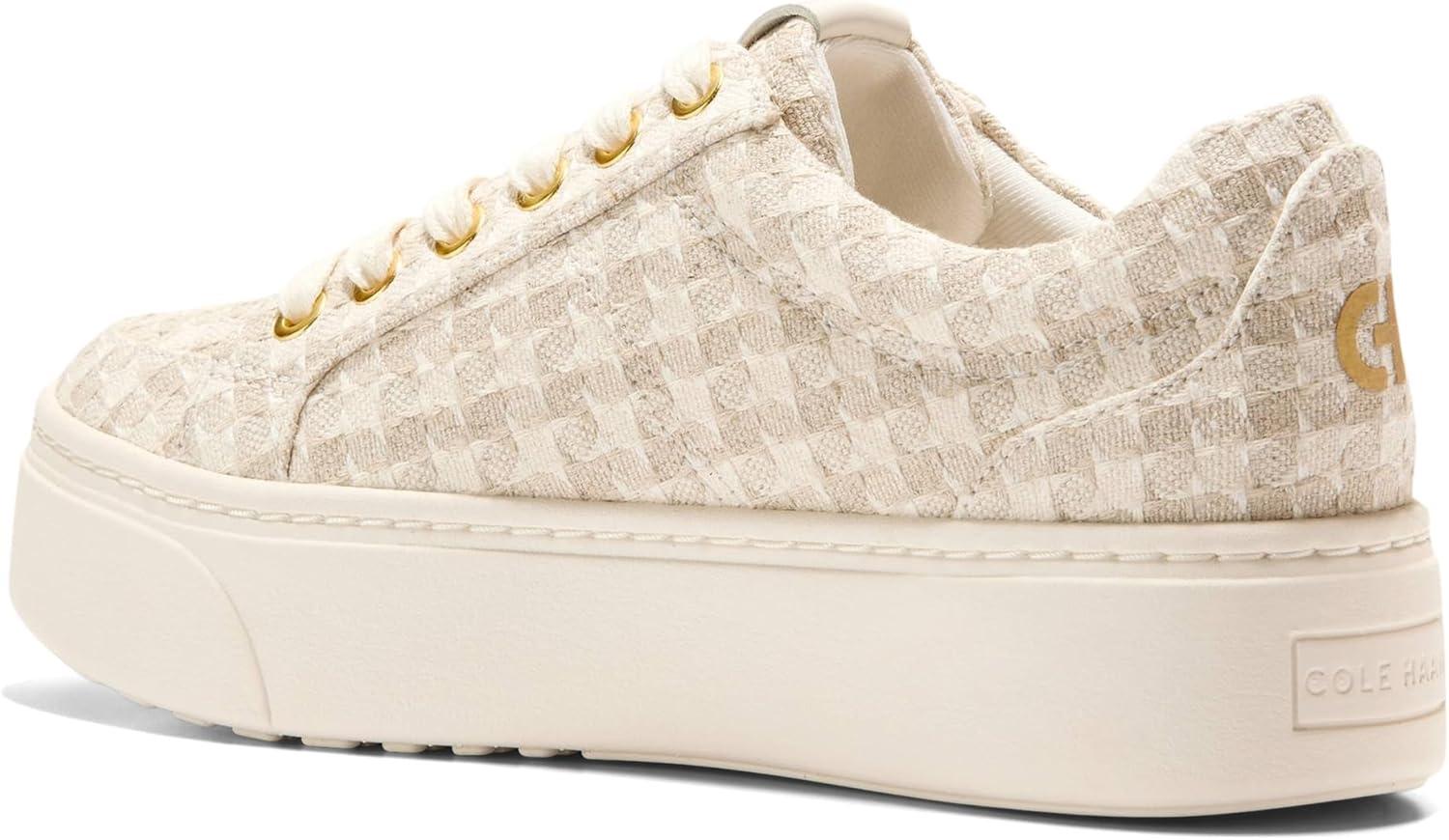 imageCole Haan Womens Grandpro Max PlatformIvory Textured