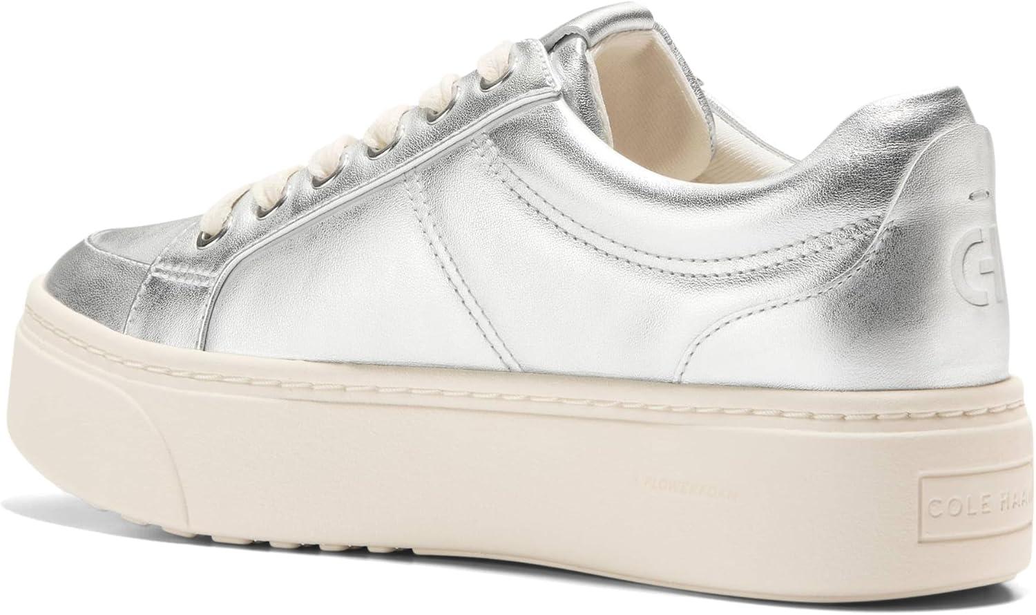 imageCole Haan Womens Grandpro Max PlatformSilver MetallicIvory