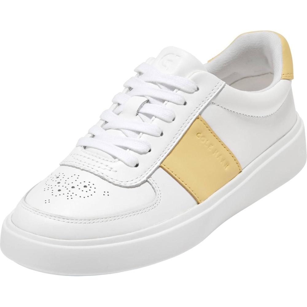 imageCole Haan Womens Grand Crosscourt DellaWhitePale BananaWhite