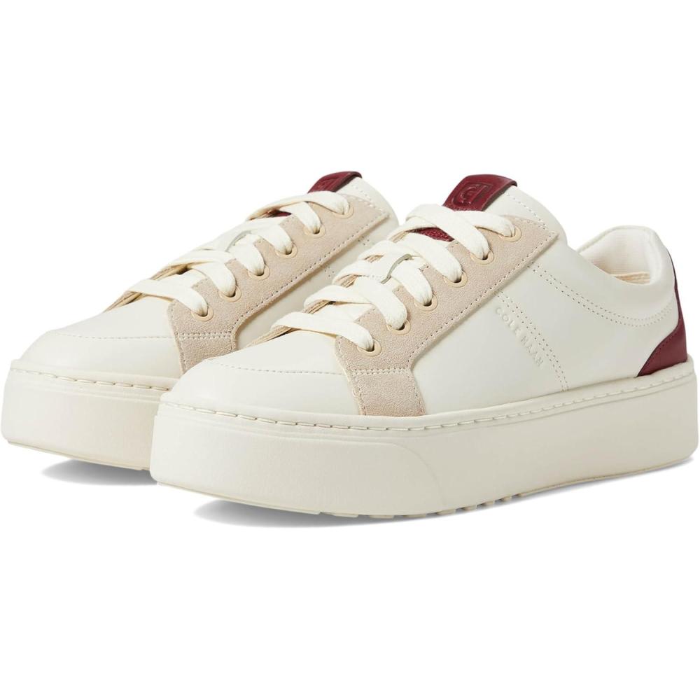 imageCole Haan Womens Grandpro Max PlatformIvoryOpticatCherry