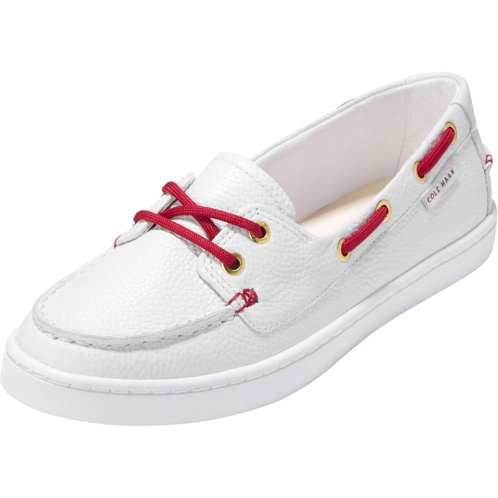 imageCole Haan Womens NantucketWhiteRio Red Patent
