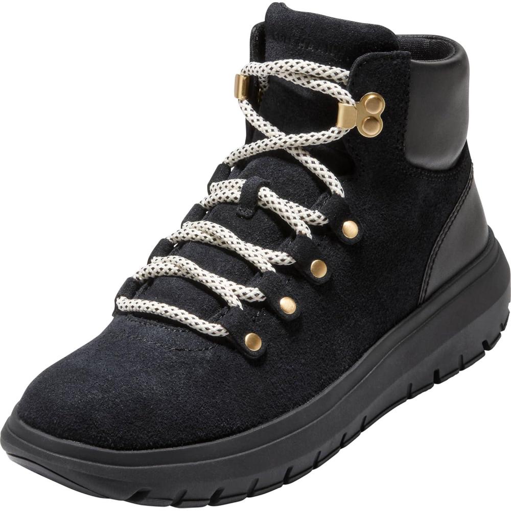 imageCole Haan womens Grand Raelyn Hiker WaterproofBlack Suede Waterproof