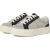 Ivory Canvas/Black Leather