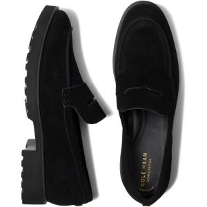 Cole Haan Womens Geneva Loafers(Wp Black Suede)