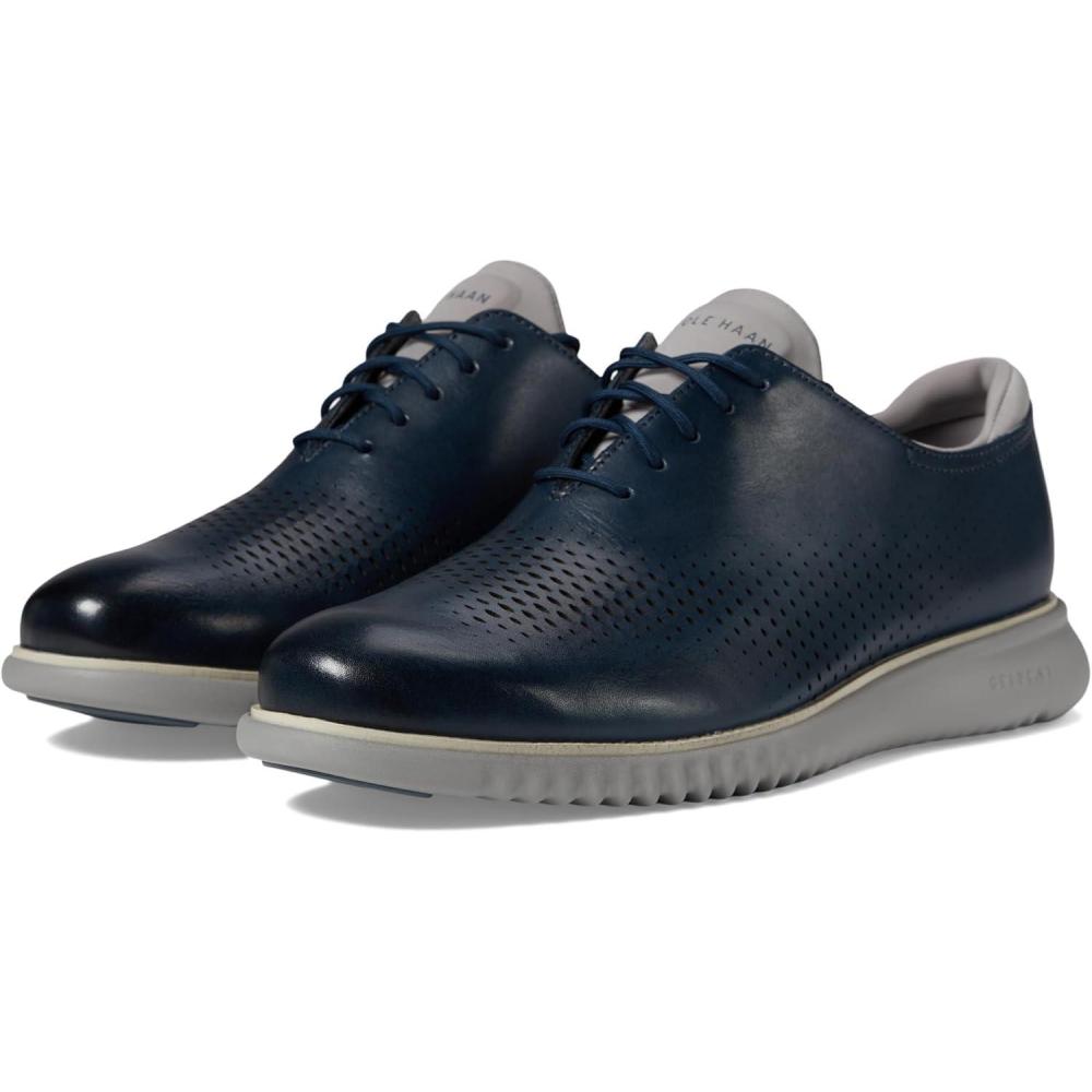 imageCole Haan Mens 2Zerogrand Laser Cut Wingtip OxfordBlue Wing Teal