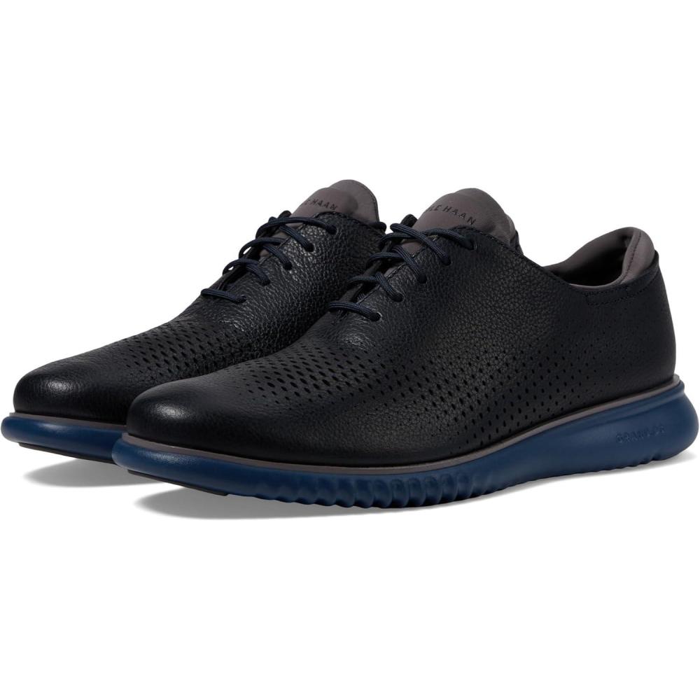 imageCole Haan Mens 2Zerogrand Laser Cut Wingtip OxfordBlueberryPavement