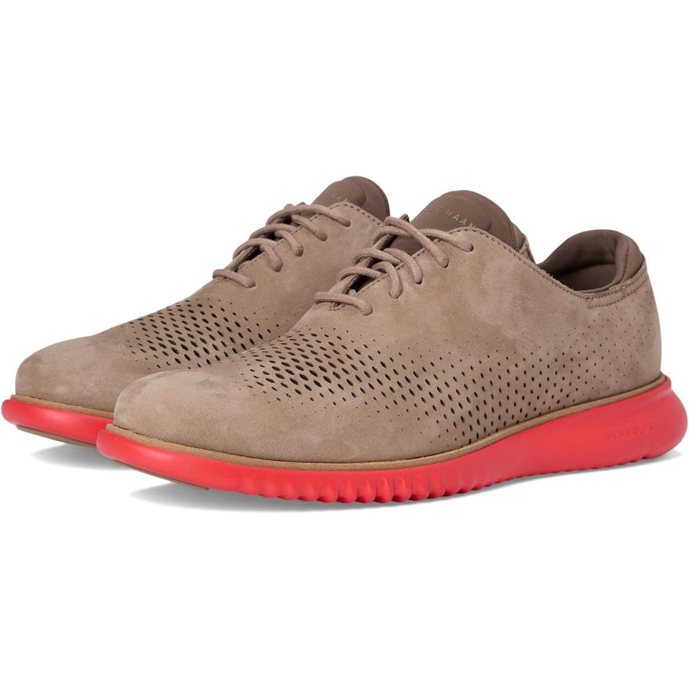 imageCole Haan Mens 2Zerogrand Laser Cut Wingtip OxfordIrish Coffee NubuckTruffle