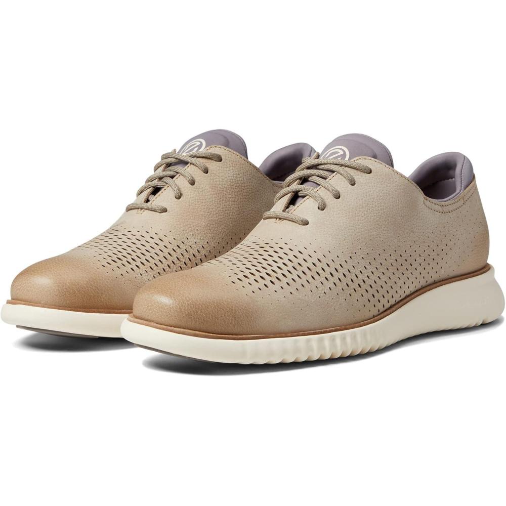 imageCole Haan Mens 2Zerogrand Laser Cut Wingtip OxfordMortarNatural