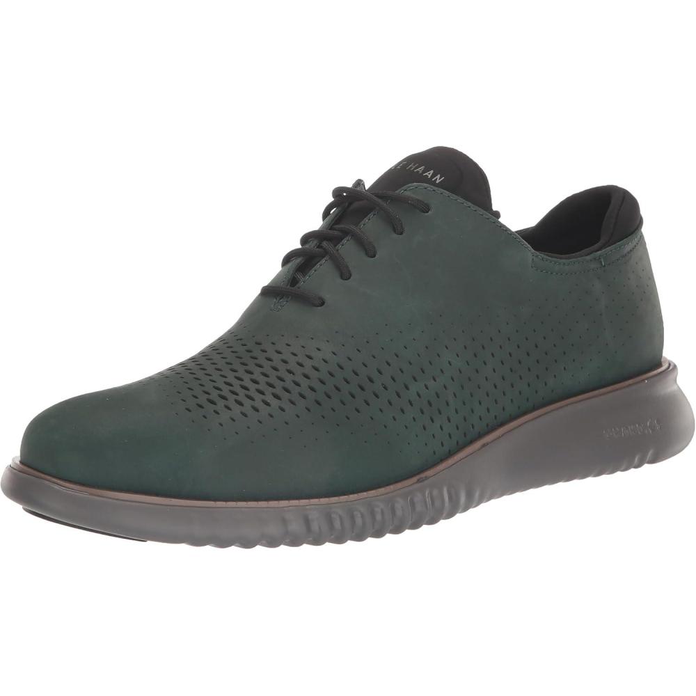 imageCole Haan Mens 2Zerogrand Laser Cut Wingtip OxfordScarab NubuckAventurine