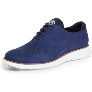 Cole Haan Men’s 2.Zerogrand Laser Cut Wingtip Oxford(Blue)