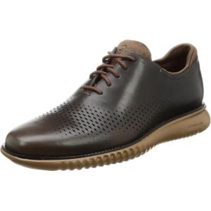Cole Haan Men’s 2.Zerogrand Laser Cut Wingtip Oxford(Dark Brown)