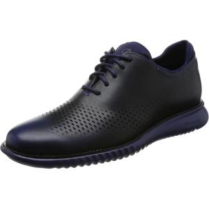 Cole Haan Men’s 2.Zerogrand Laser Cut Wingtip Oxford(Marine Blue/Marine Blue)