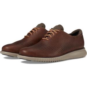 Cole Haan Men’s 2.Zerogrand Laser Cut Wingtip Oxford(Pecan/Truffle)