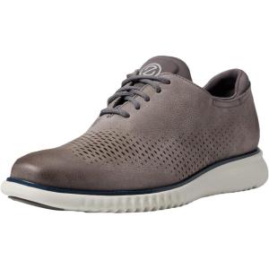 Cole Haan Men’s 2.Zerogrand Laser Cut Wingtip Oxford(Quiet Shade/Oyster Mushroom)