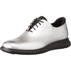 Cole Haan Men’s 2.Zerogrand Laser Cut Wingtip Oxford(Silver Energy)