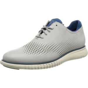Cole Haan Men’s 2.Zerogrand Laser Cut Wingtip Oxford(Vapor Gray Leather)