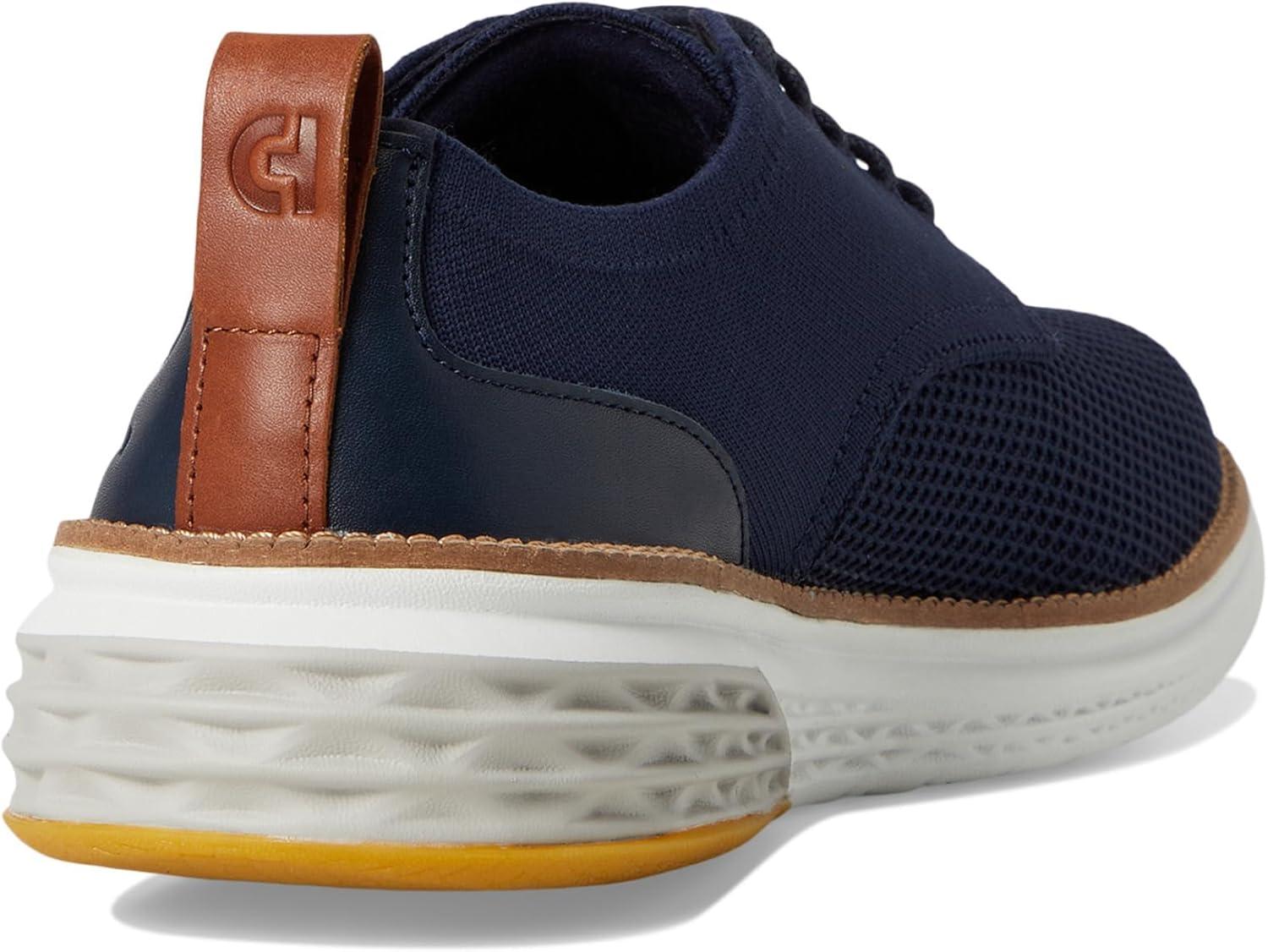 image:imageCole Haan Mens Grand Hurrion Stitchlite Plain ToeNavy BlazerSilver BirchIvory