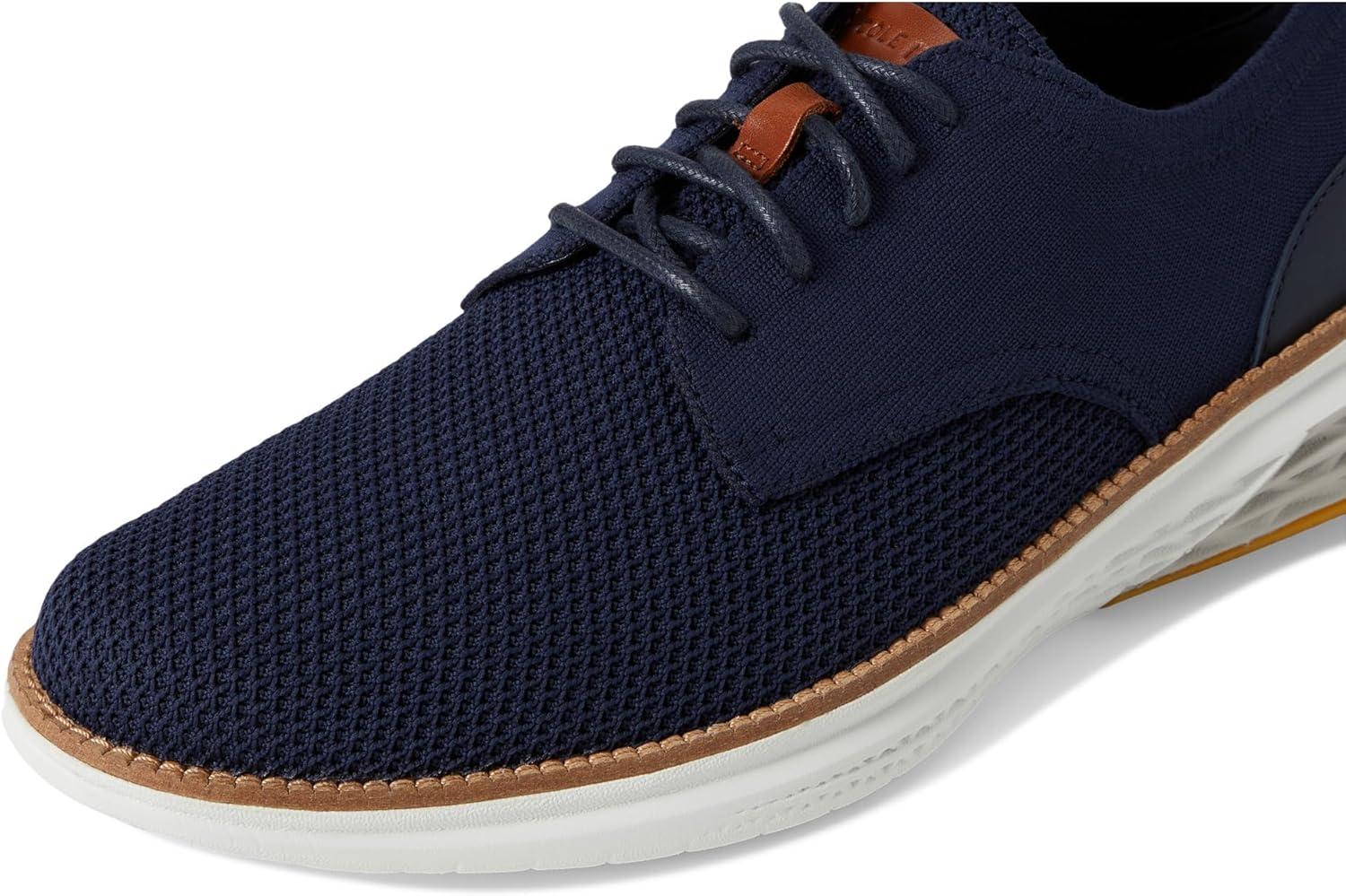 image:imageCole Haan Mens Grand Hurrion Stitchlite Plain ToeNavy BlazerSilver BirchIvory
