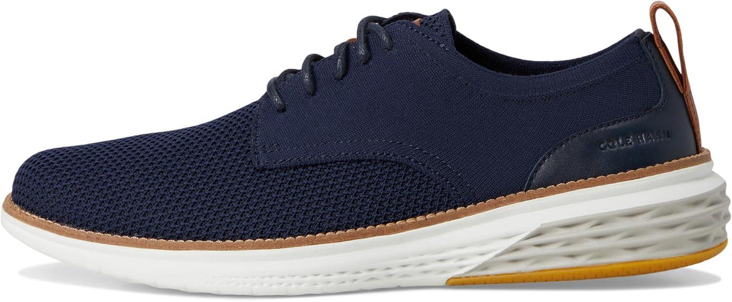 image:imageCole Haan Mens Grand Hurrion Stitchlite Plain ToeNavy BlazerSilver BirchIvory