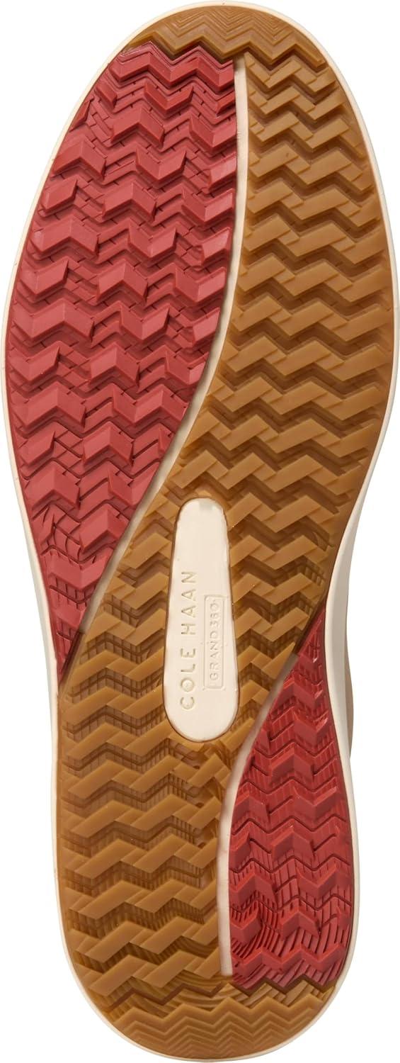 image:imageCole Haan Mens Grandpro Topspin Golf SneakersBirch Beige NubuckCinnabar