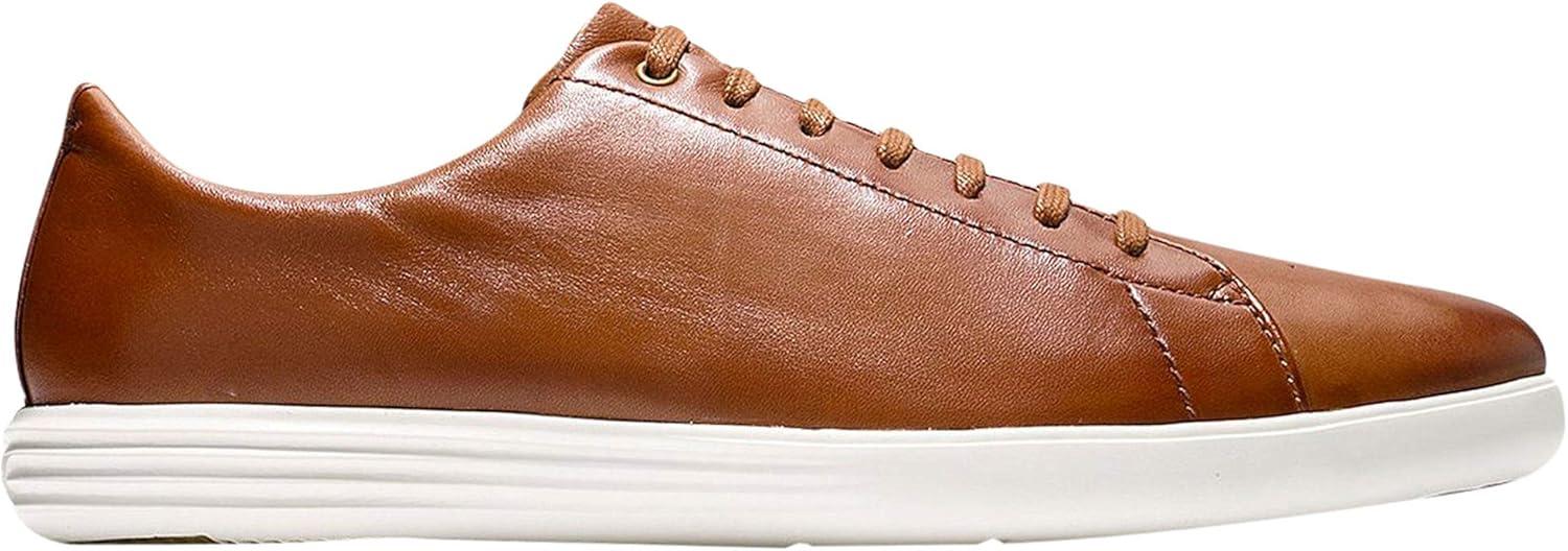 image:imageCole Haan Mens Grand Crosscourt Leather SneakersTan Leather Burnished