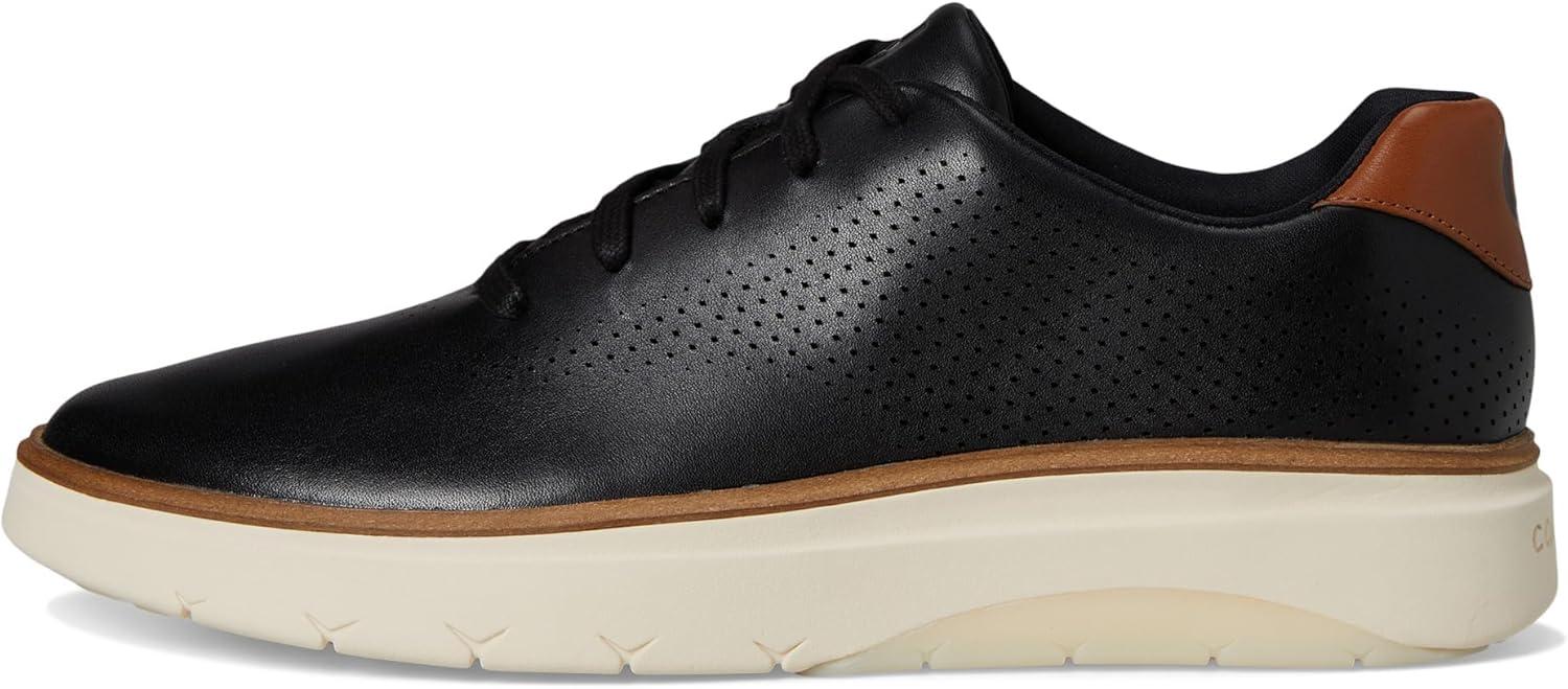 image:imageCole Haan Mens Grandpro Featherarc Laser PerforatedBlackIvory Ivory Tr