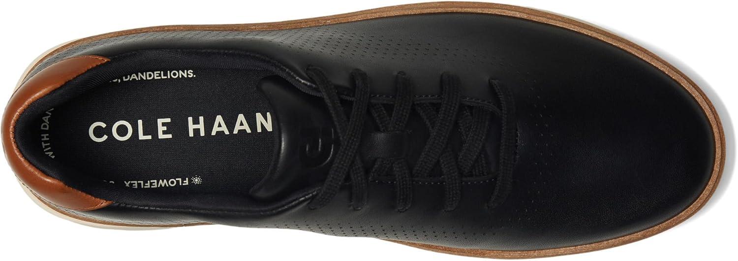 image:imageCole Haan Mens Grandpro Featherarc Laser PerforatedBlackIvory Ivory Tr