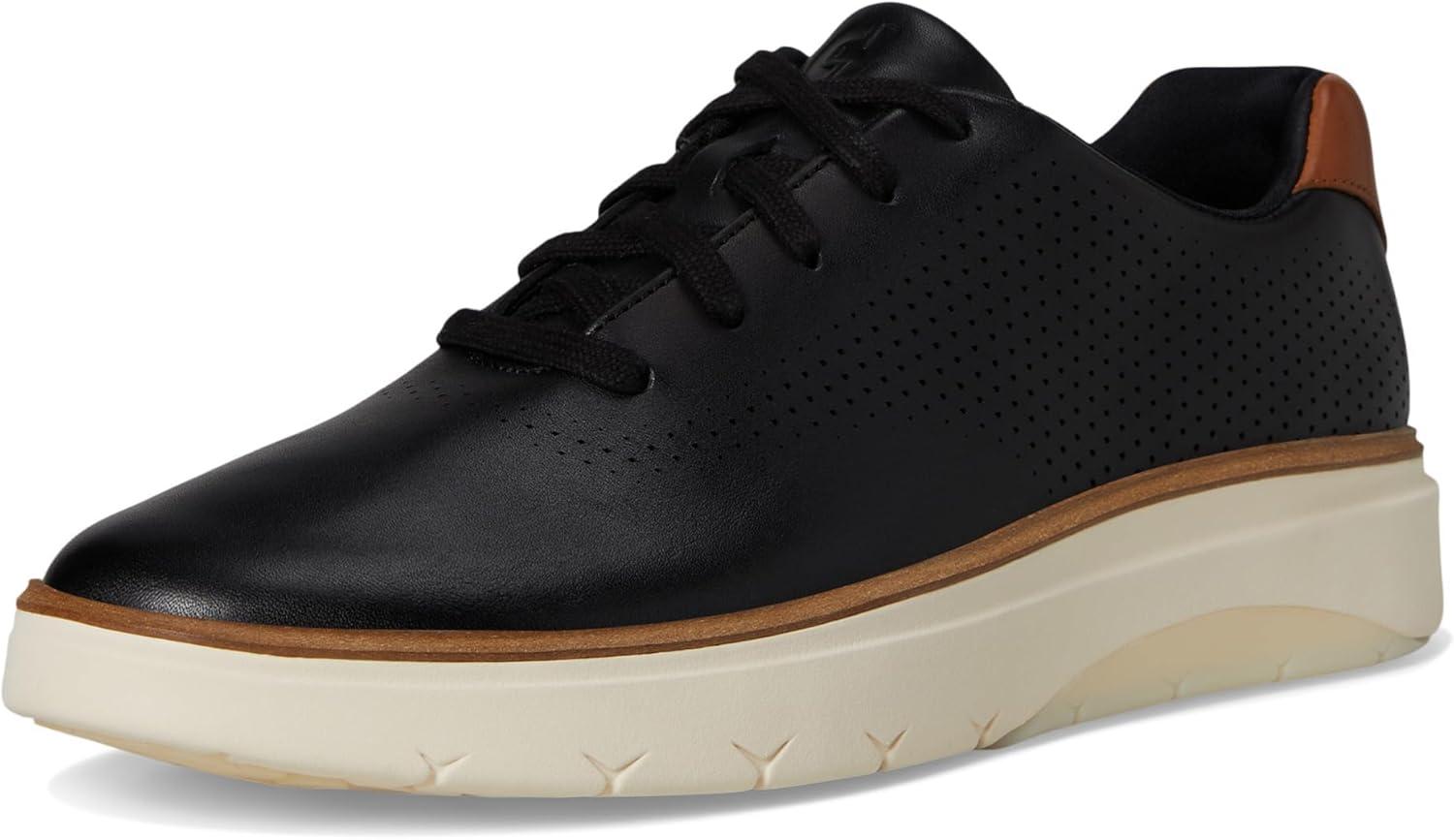image:imageCole Haan Mens Grandpro Featherarc Laser PerforatedBlackIvory Ivory Tr
