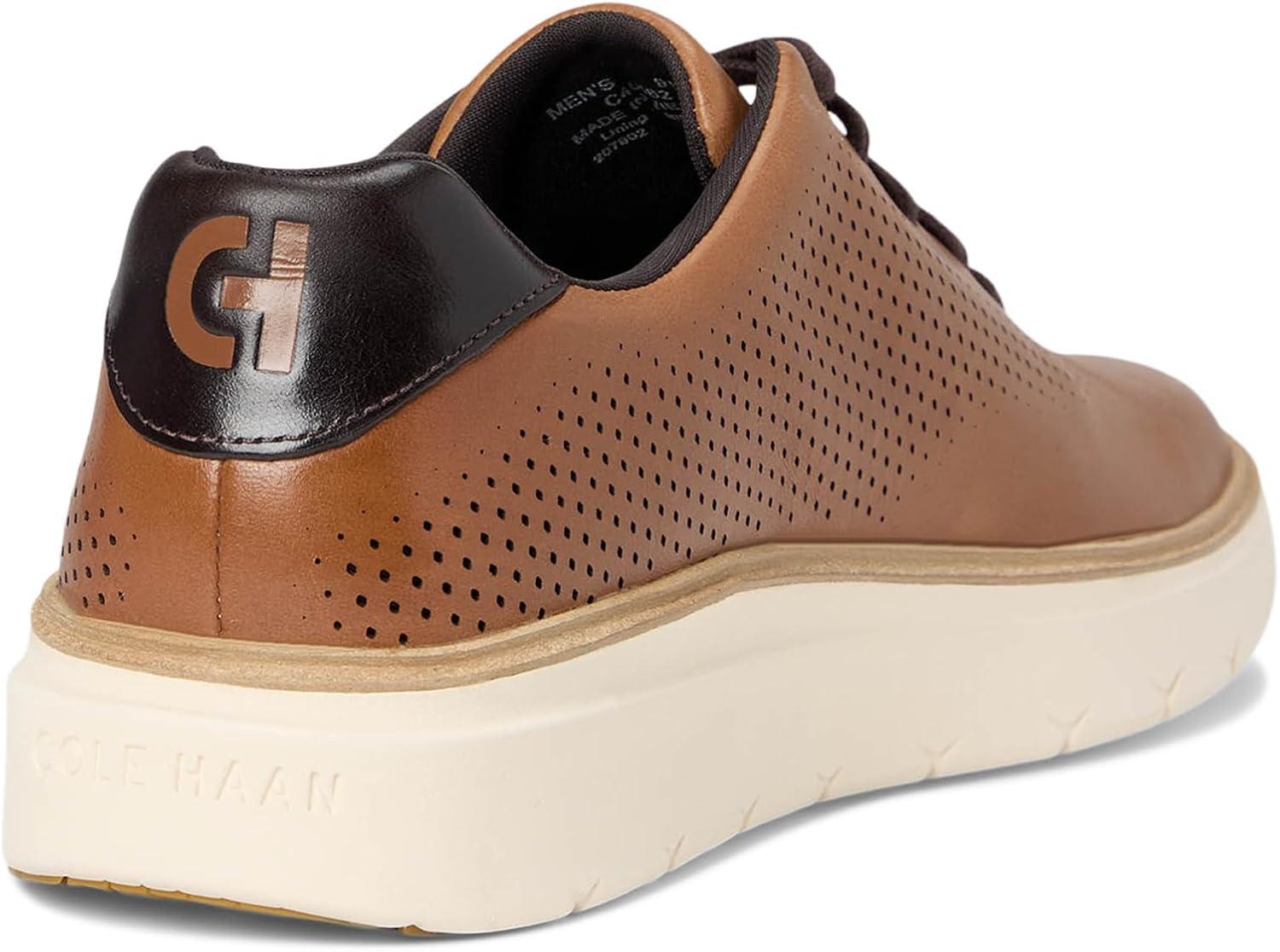 image:imageCole Haan Mens Grandpro Featherarc Laser PerforatedBritish TanIvoryWhite