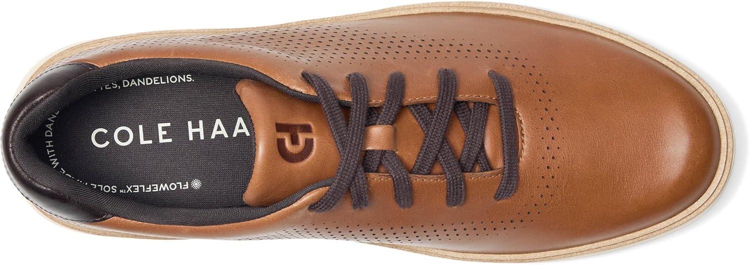 image:imageCole Haan Mens Grandpro Featherarc Laser PerforatedBritish TanIvoryWhite
