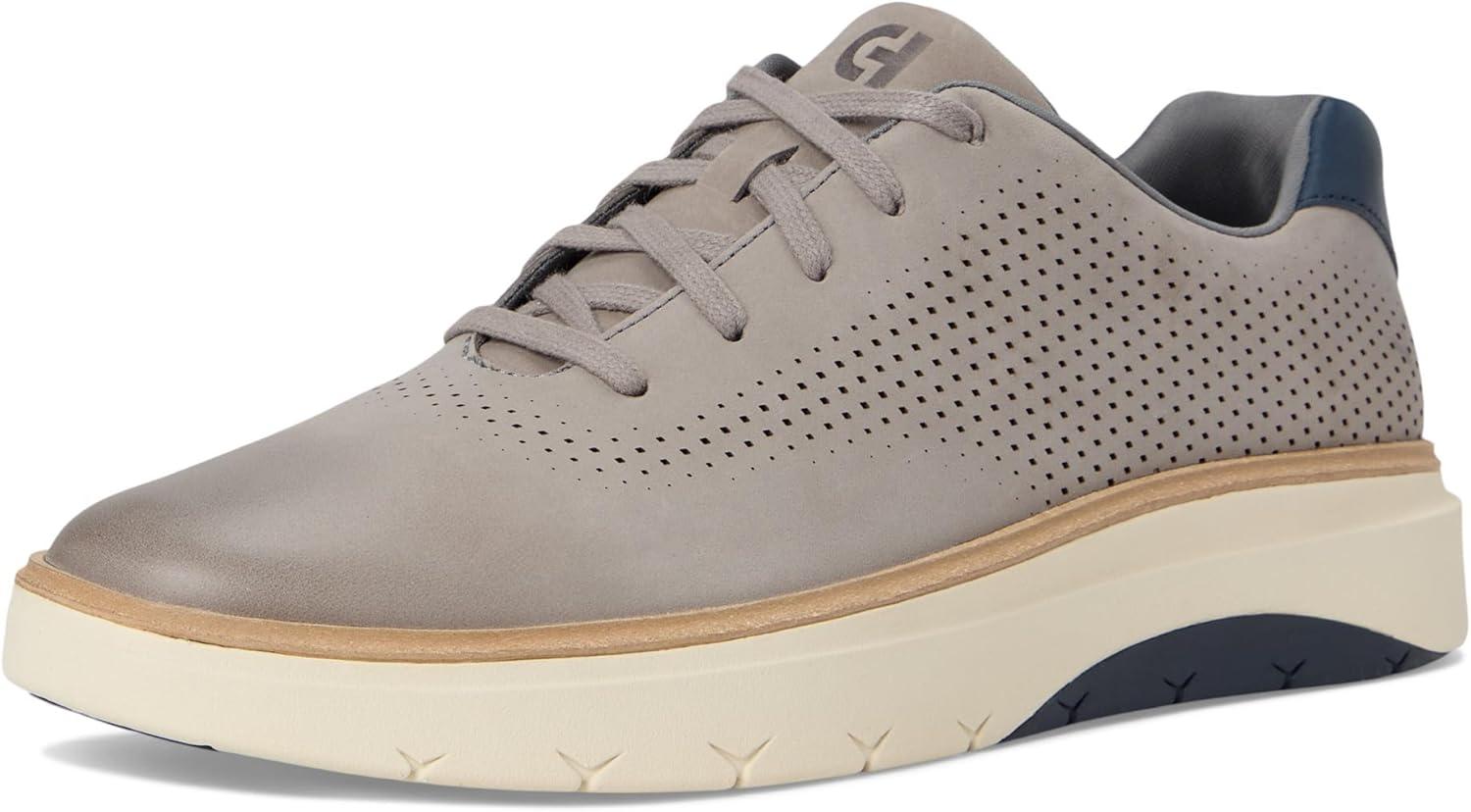 image:imageCole Haan Mens Grandpro Featherarc Laser PerforatedIronstone NubuckSilver BirchNavy Blazer